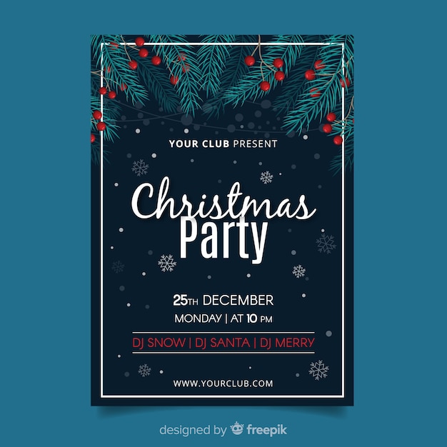 Weihnachtsfeier Flyer