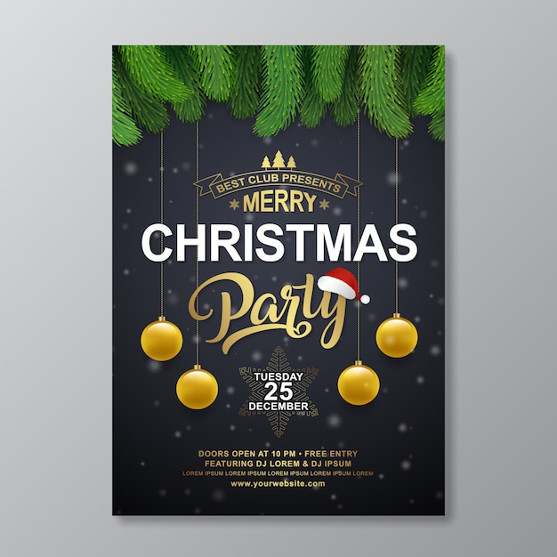 Weihnachtsfest-Plakat-Design-Vorlage