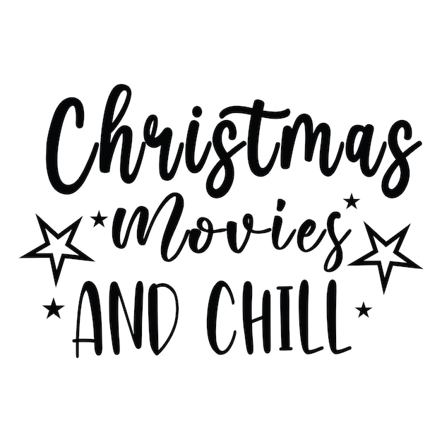 Vektor weihnachtsfilme und chill