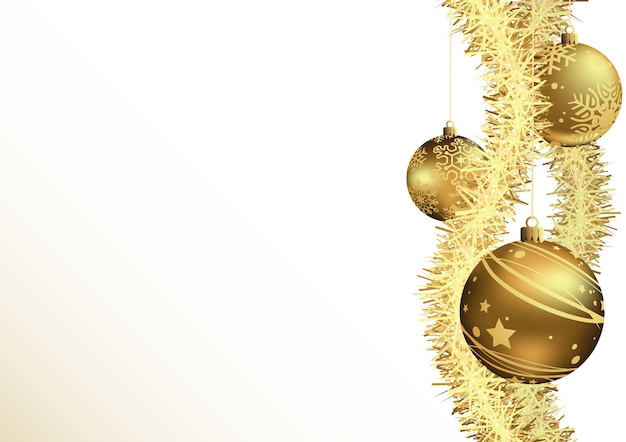 Weihnachtshintergrund mit Goldflitter