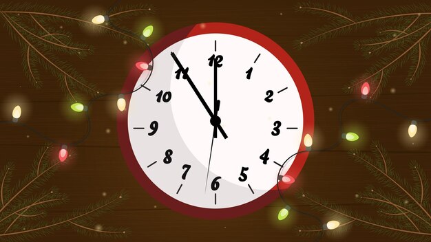 Weihnachtshintergrund mit uhr silvester silvester silvesterfeier