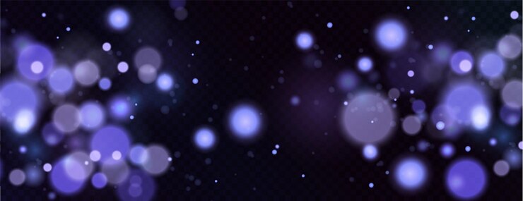 Vektor weihnachtshintergrund. pulver png. magisches bokeh glänzt mit blauem staub.