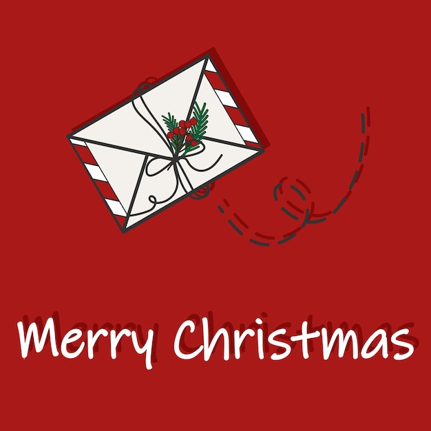 Weihnachtskarte frohes neues Jahr Grüße Brief an den Weihnachtsmann
