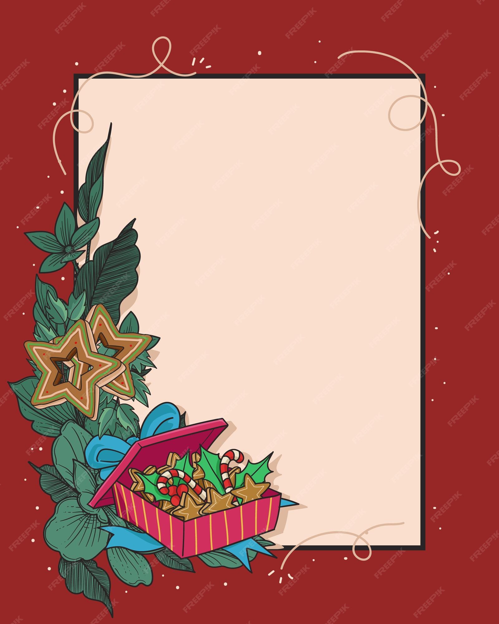 Weihnachtskartenlayoutdesignhintergrundvorlage PremiumVektor