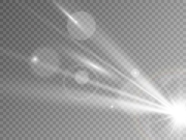 Weihnachtslichter lokalisiert auf transparentem Hintergrund. Illustration.