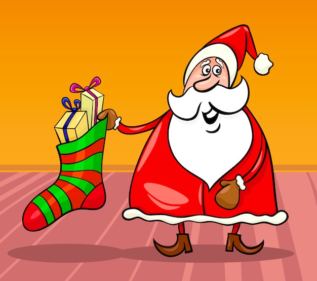 Weihnachtsmann Cartoon Weihnachten Illustration