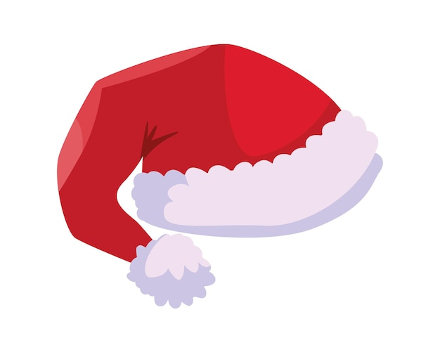 Weihnachtsmann-Hut-Illustration isoliert