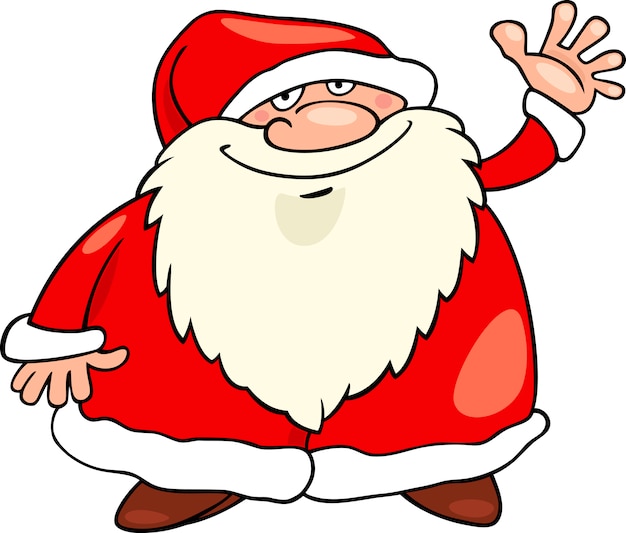Weihnachtsmann weihnachten cartoon illustration