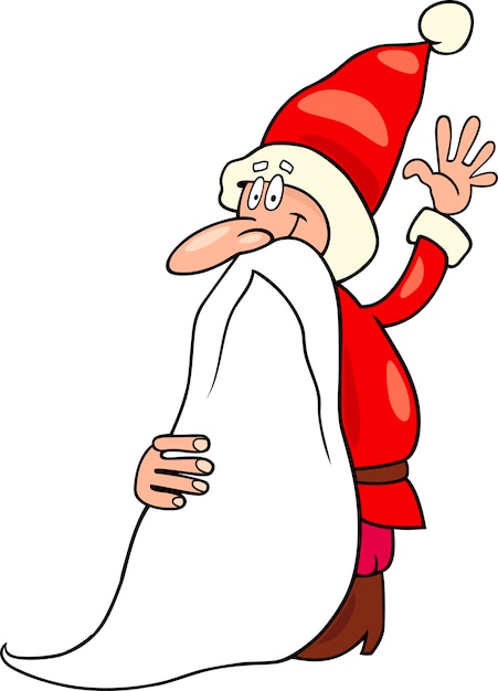 Weihnachtsmann weihnachten cartoon illustration