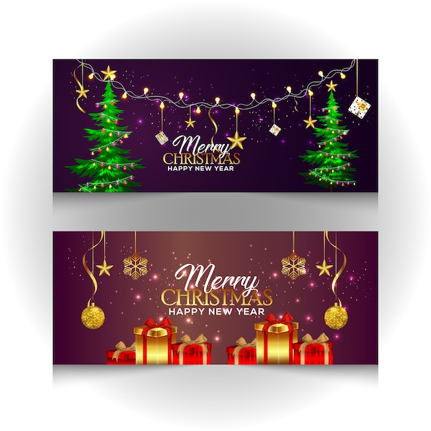 Weihnachtsmotiv-bannerset