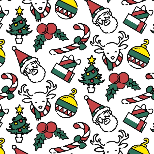 Weihnachtsmuster seamless patterns illustrationen weihnachtsmuster vektordesign