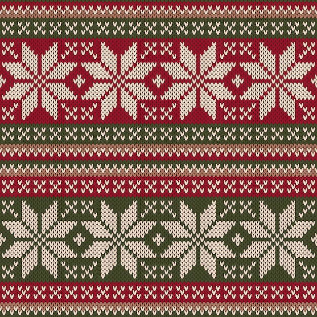 Weihnachtspullover design nahtloses strickmuster