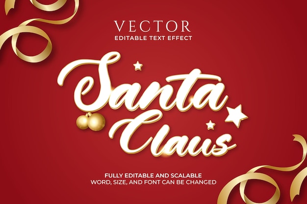 Weihnachtsschreiben mit bearbeitbarem Text-Effekt