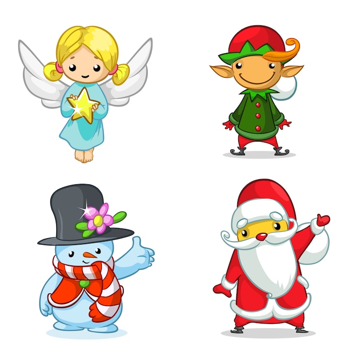 Vektor weihnachtsset