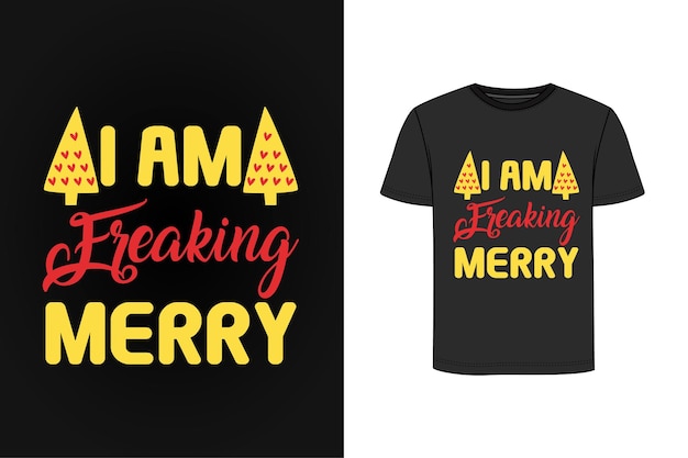 Weihnachtstypografie-t-shirt design