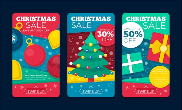 Weihnachtsverkauf Instagram Geschichten