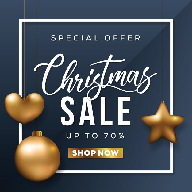 Weihnachtsverkauf Sonderangebotskarte