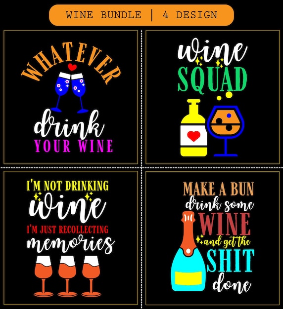 Vektor wein svg bundle wein svg datei wein svg cricut wein typografie vektor design weingeschenke