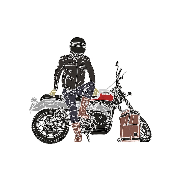Weinlese-illustrations-motorradkunst