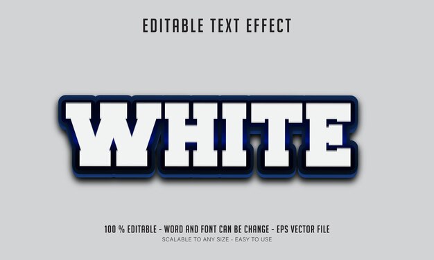 Weiß Editierbarer Texteffekt