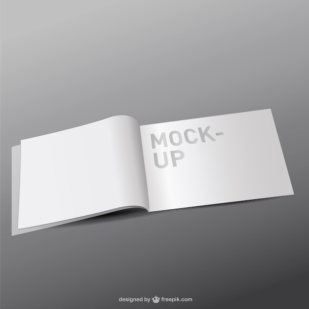 Weiß-seiten-magazin mock-up