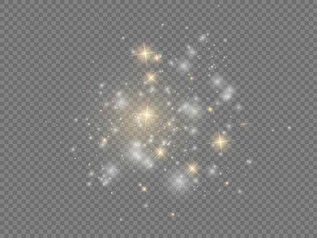 Weiße Funken Sternglanz Weihnachten Funkeln Licht Bokeh-Effekt Funkelnde Staubpartikel funkeln