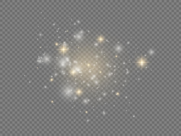Weiße Funken Sternglanz Weihnachten Funkeln Licht Bokeh-Effekt Funkelnde Staubpartikel funkeln
