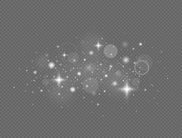 Weiße Funken und Glitzer-Speziallichteffekt Glow-Lichteffekt