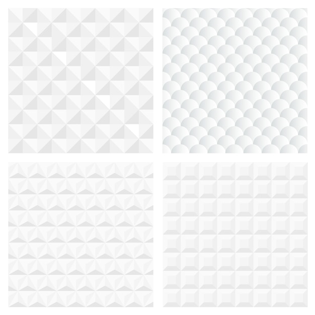 Weiße geometrische nahtlose Muster