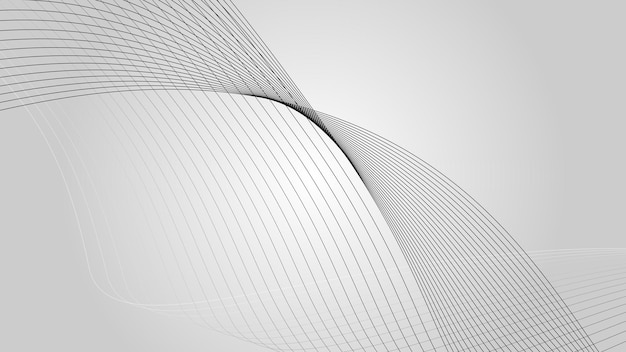 Vektor weiße und graue kurvenlinie hintergrund tapeten vektorbild für die präsentation