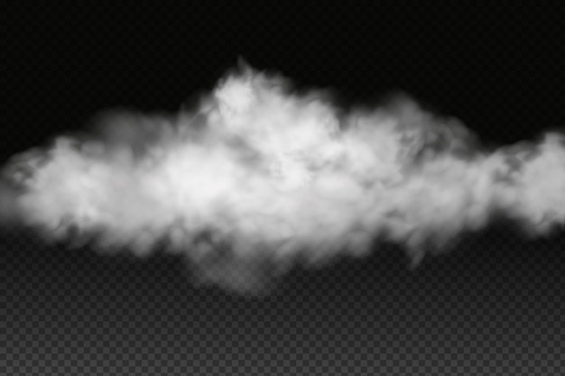 Weiße Vektortrübung, Nebel oder Rauch.