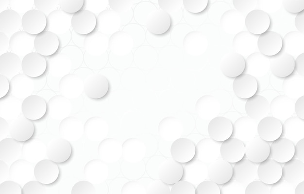 Weißer Hintergrund mit geprägtem Kreis