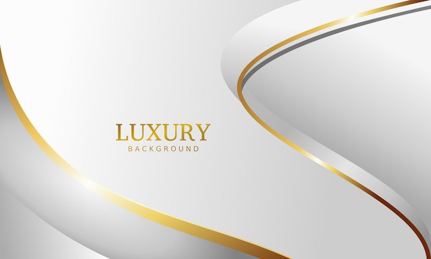 weißer luxushintergrund und goldene linie