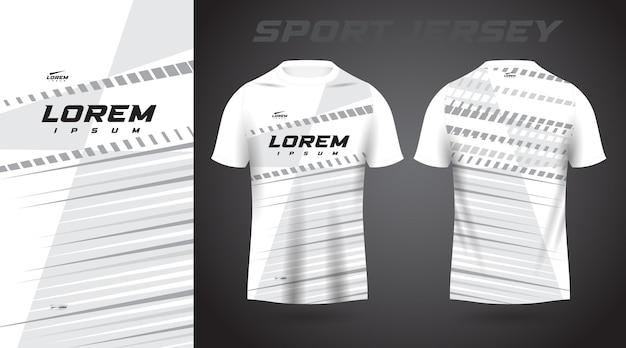 Weißes hemd sport-jersey-design