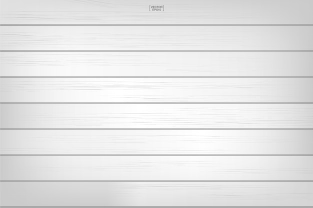Vektor weißes holzmuster und textur für hintergrund