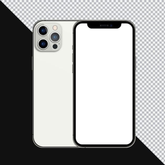 weißes iPhone-Mockup-Design