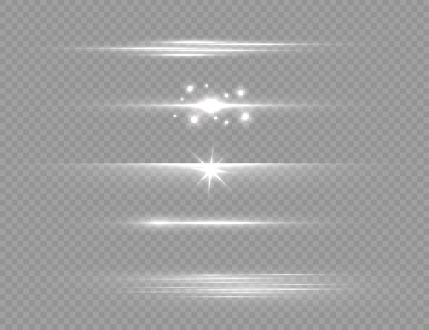 Weißes leuchtendes Licht, Laserstrahl