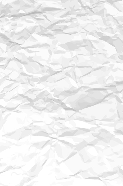 Weißes, sauberes, zerknittertes Papier