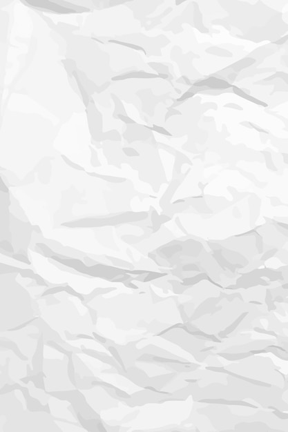 Weißes, sauberes, zerknittertes Papier