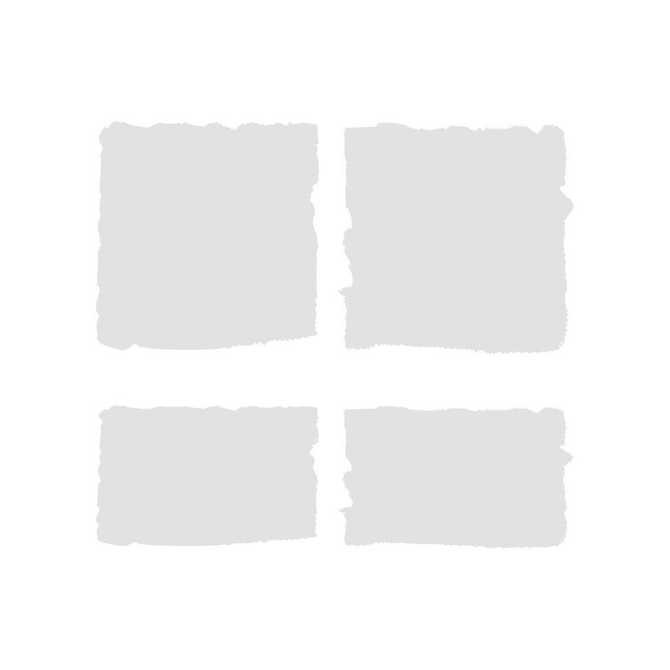 weißes schwarzes zerrissenes Papier-Textur-Set