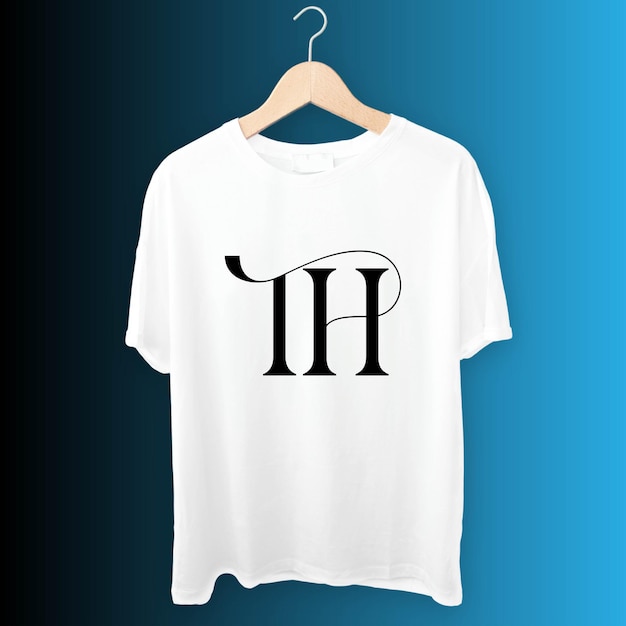 Weißes T-Shirt-Design und EPS-Datei Mockup voll redigierbar