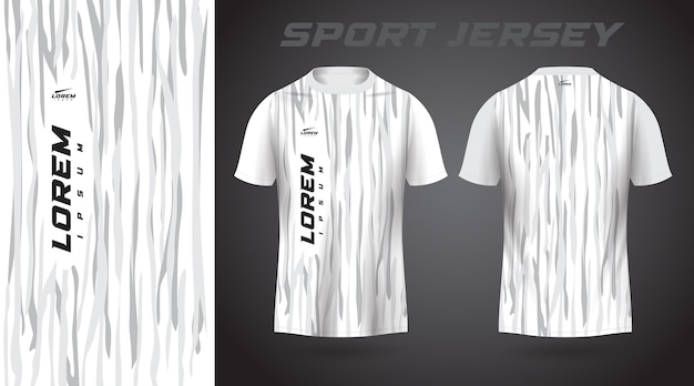 weißes T-Shirt Sport-Jersey-Design