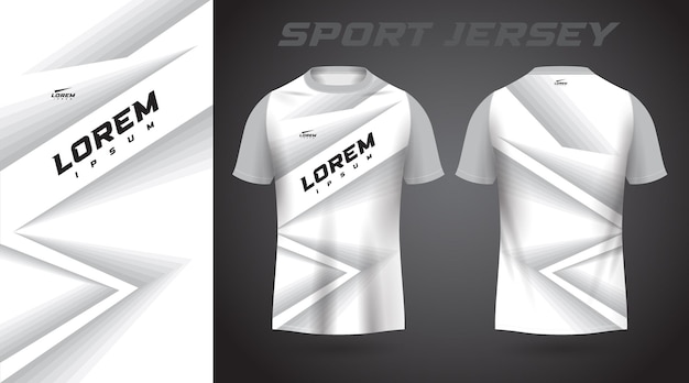 Weißes t-shirt sport-jersey-design