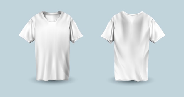 Weißes TShirt-Vorlagenset