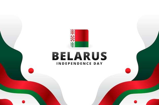 Weißrussland-Unabhängigkeitstag-Design-Hintergrund für internationalen Moment