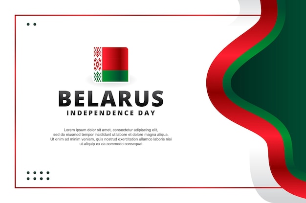 Weißrussland-Unabhängigkeitstag-Design-Hintergrund für internationalen Moment