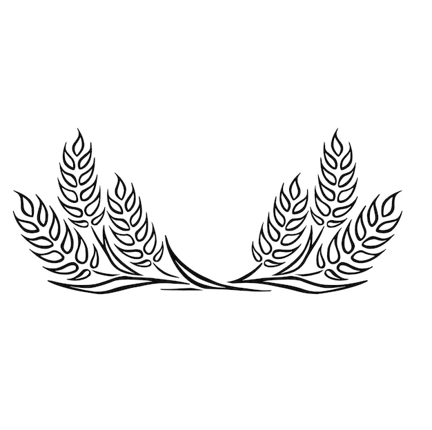 Weizen-logo-vorlage vektor-bäckerei-ikonen-design vektor-illustration
