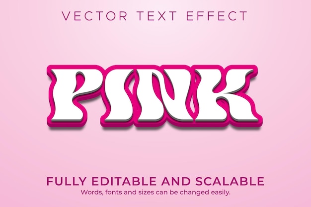 Vektor wektor des textes rosa