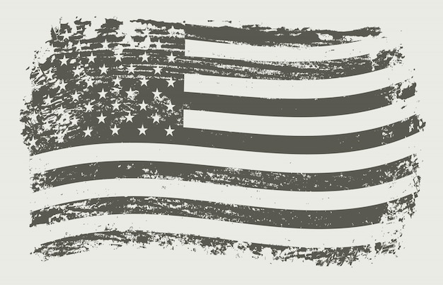Wellenförmige amerikanische Flagge