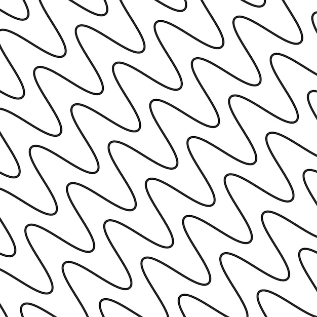 Wellenförmige, kreuz und quer verlaufende zickzacklinien, nahtloser musterhintergrund, vektorillustration